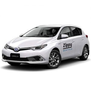 Car for hire at Zippy Rentals